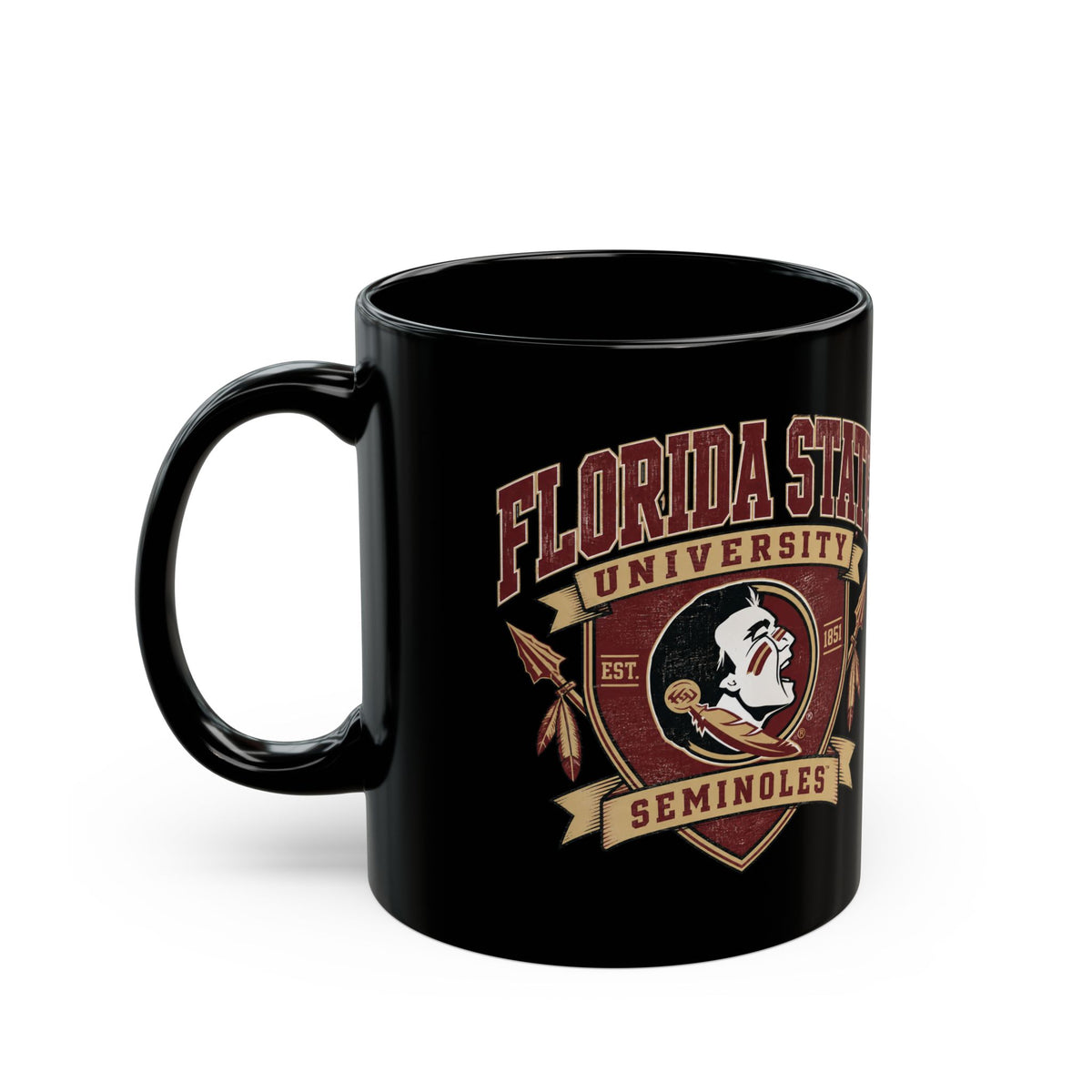 Florida State University Seminoles Black Mug