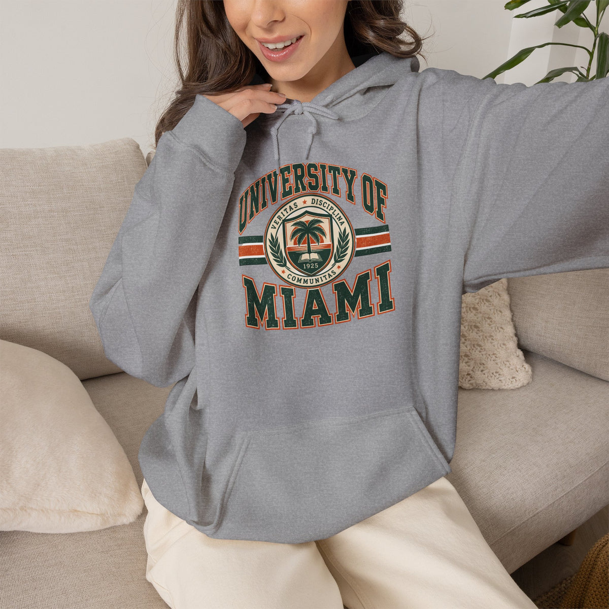 University of Miami College Logo Hoodie