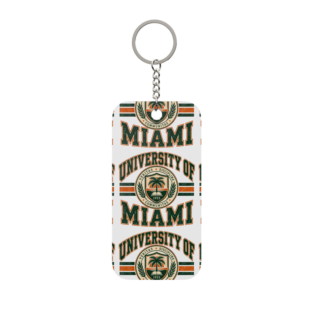 University of Miami Double-Sided Keychain