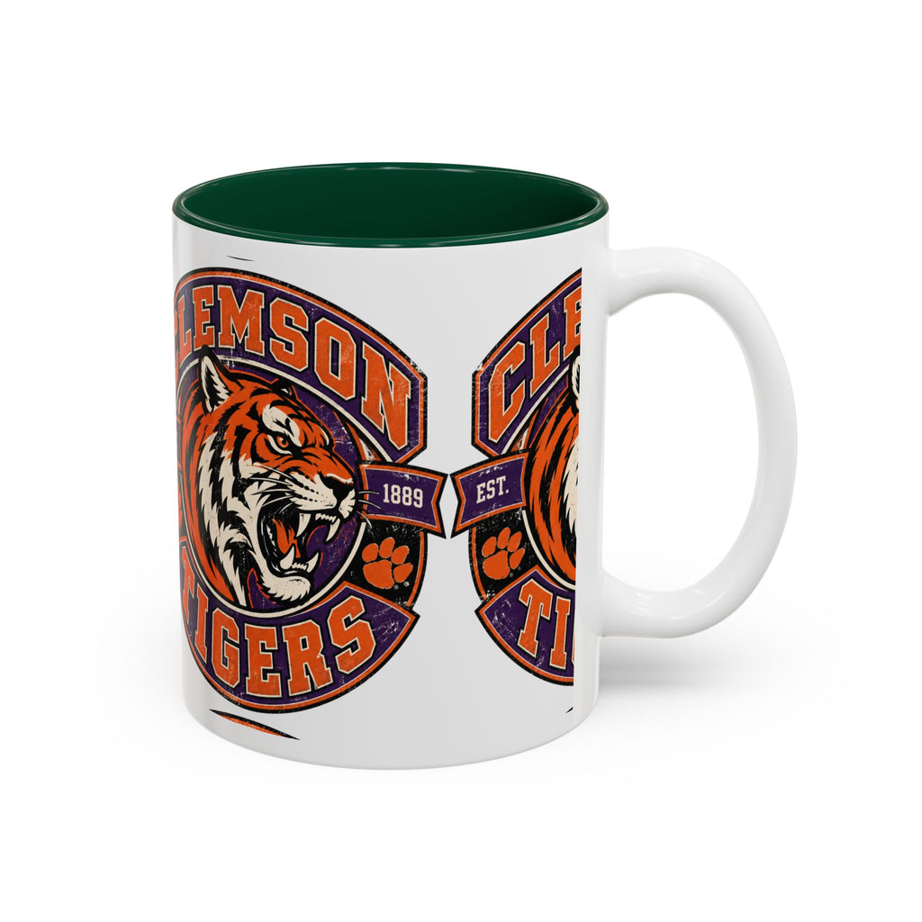 Clemson Tigers Logo Mug, Two-Tone Accent Mug