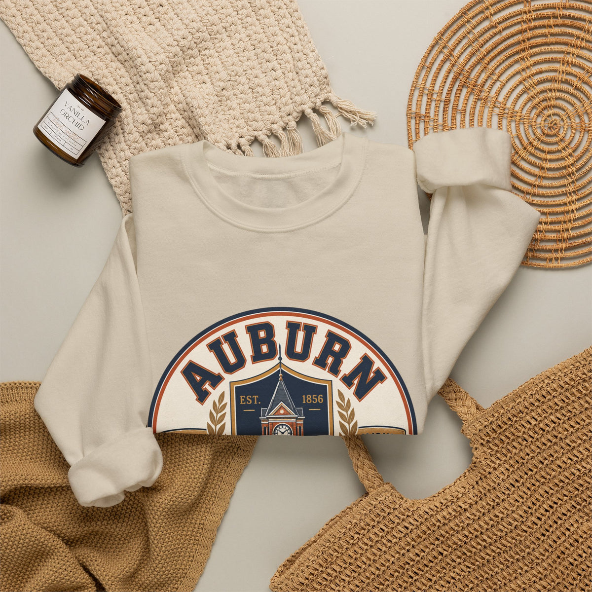 Auburn University Vintage Crest Crewneck Sweatshirt