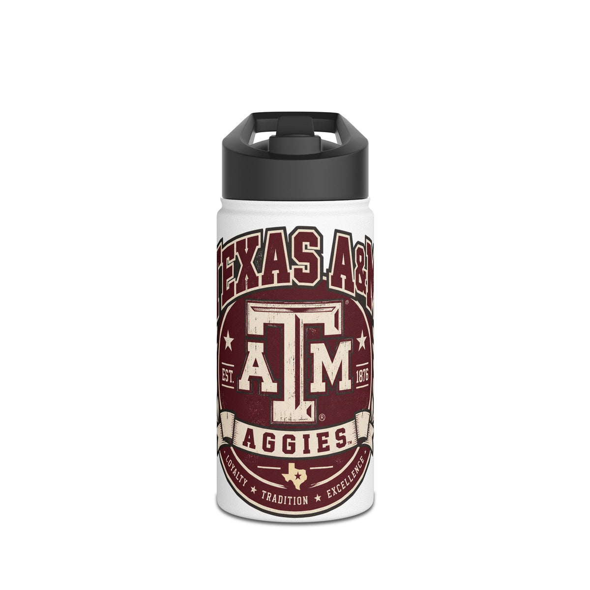 Texas A&M Aggies Stainless Steel Water Bottle