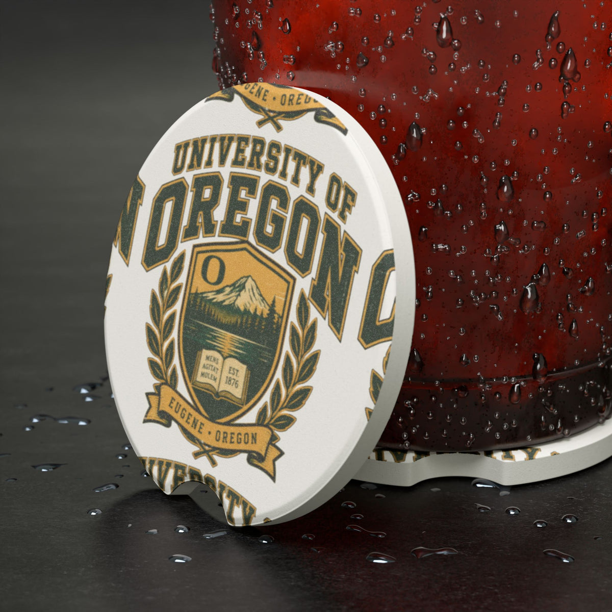 University of Oregon Soapstone Car Coaster