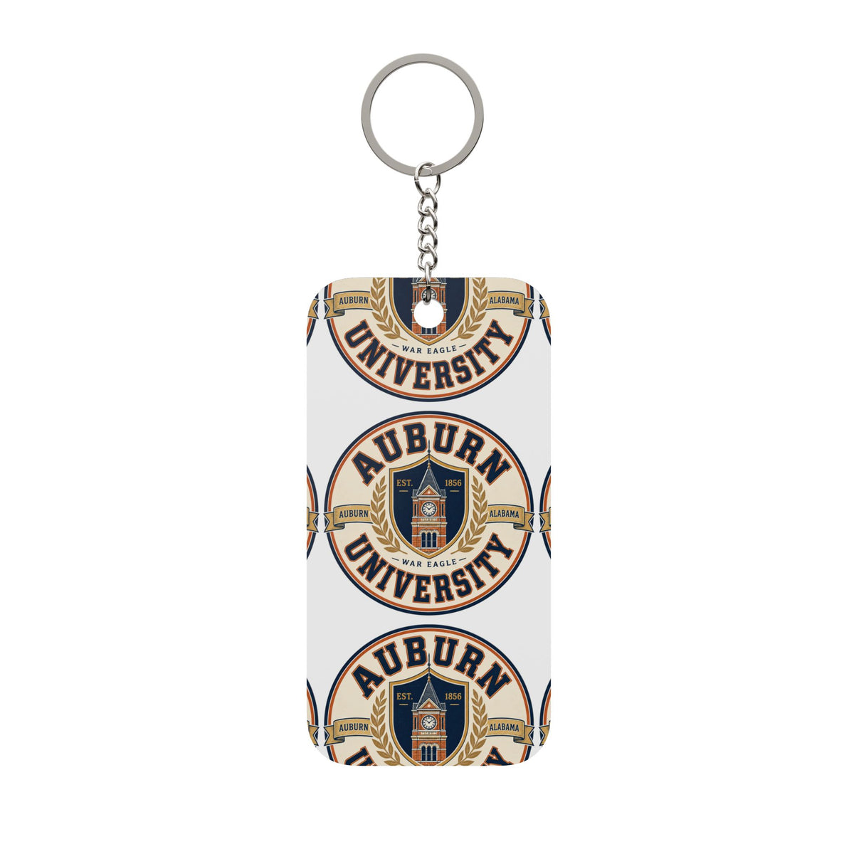 Auburn University Double-Sided Keychain Charm