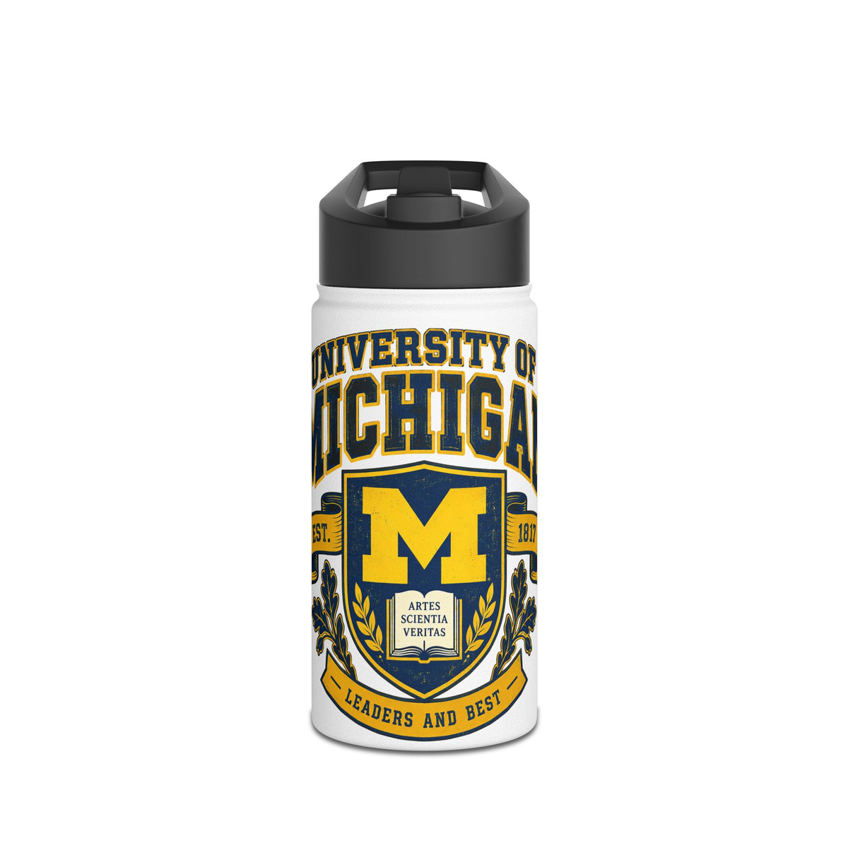 University of Michigan Wolverines Stainless Steel Water Bottle