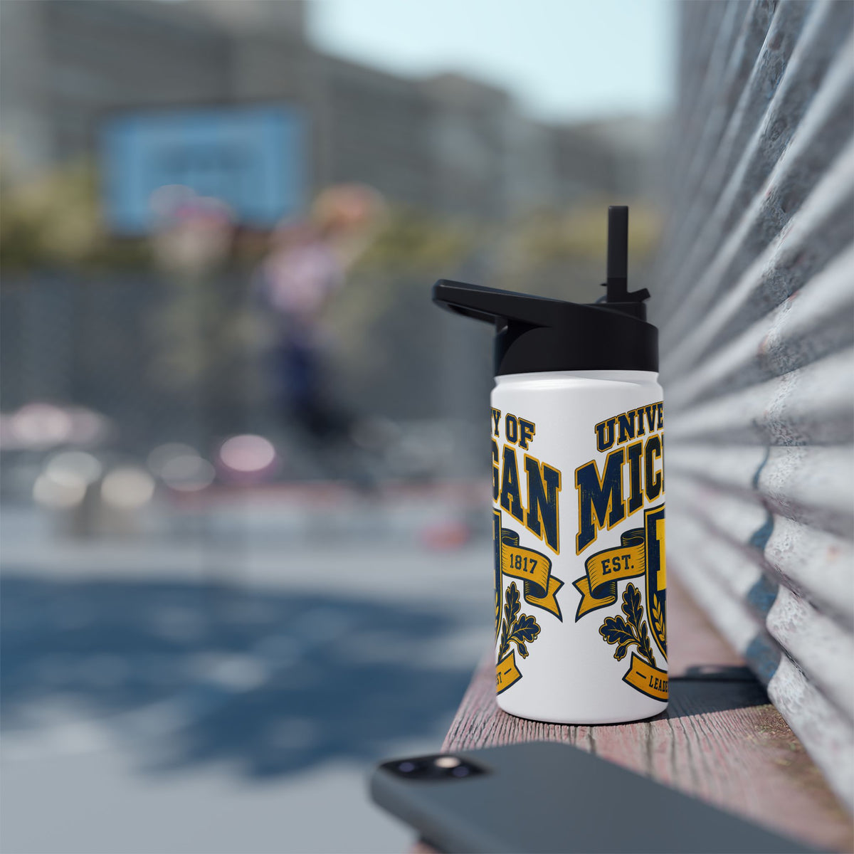 University of Michigan Wolverines Stainless Steel Water Bottle