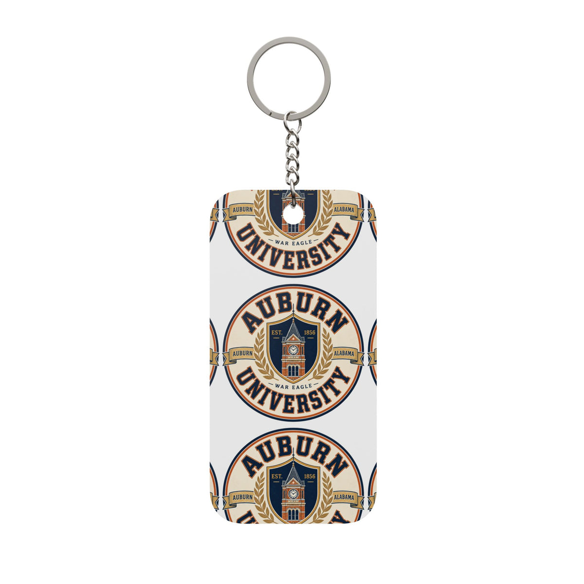 Auburn University Double-Sided Keychain Charm