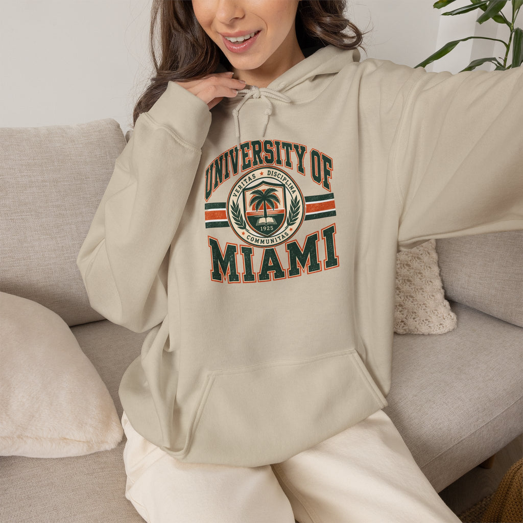 University of Miami College Logo Hoodie