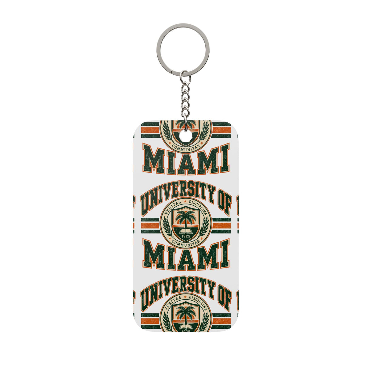 University of Miami Double-Sided Keychain