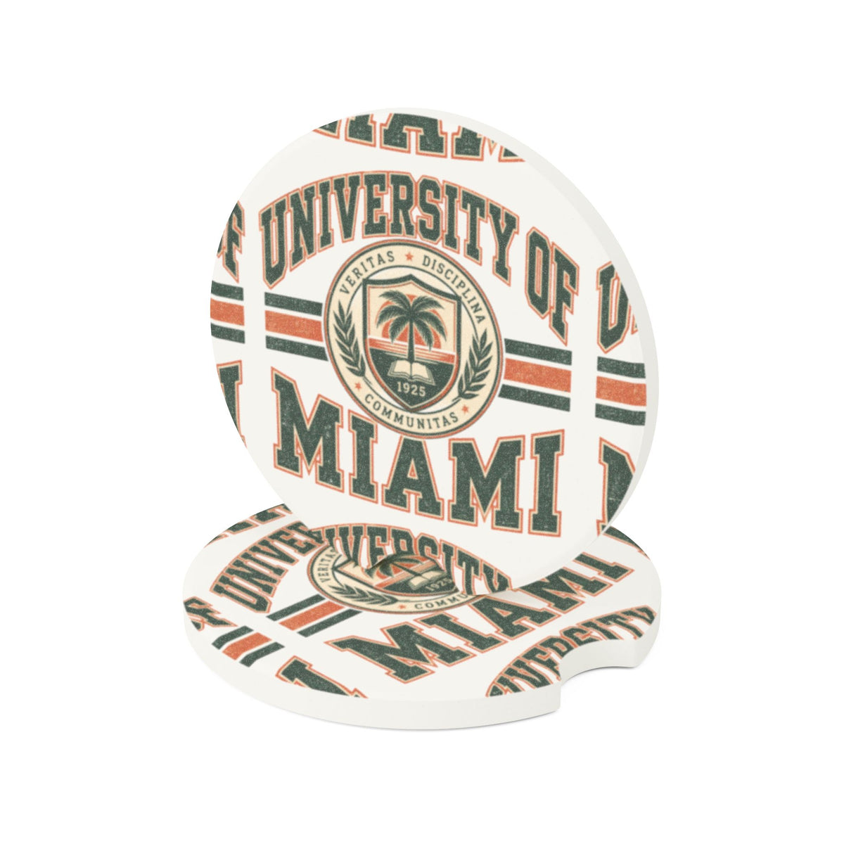 University of Miami Logo Soapstone Car Coaster
