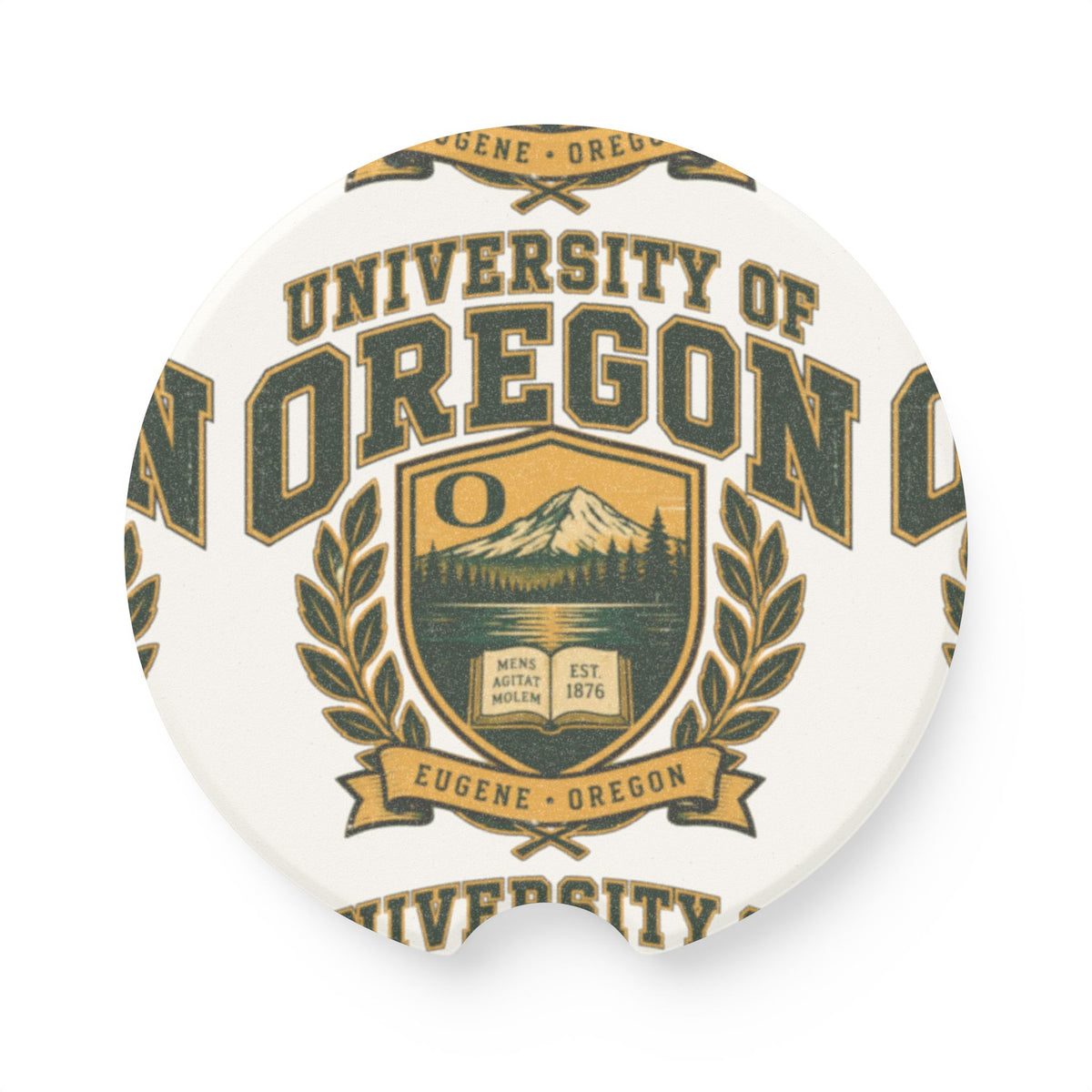 University of Oregon Soapstone Car Coaster