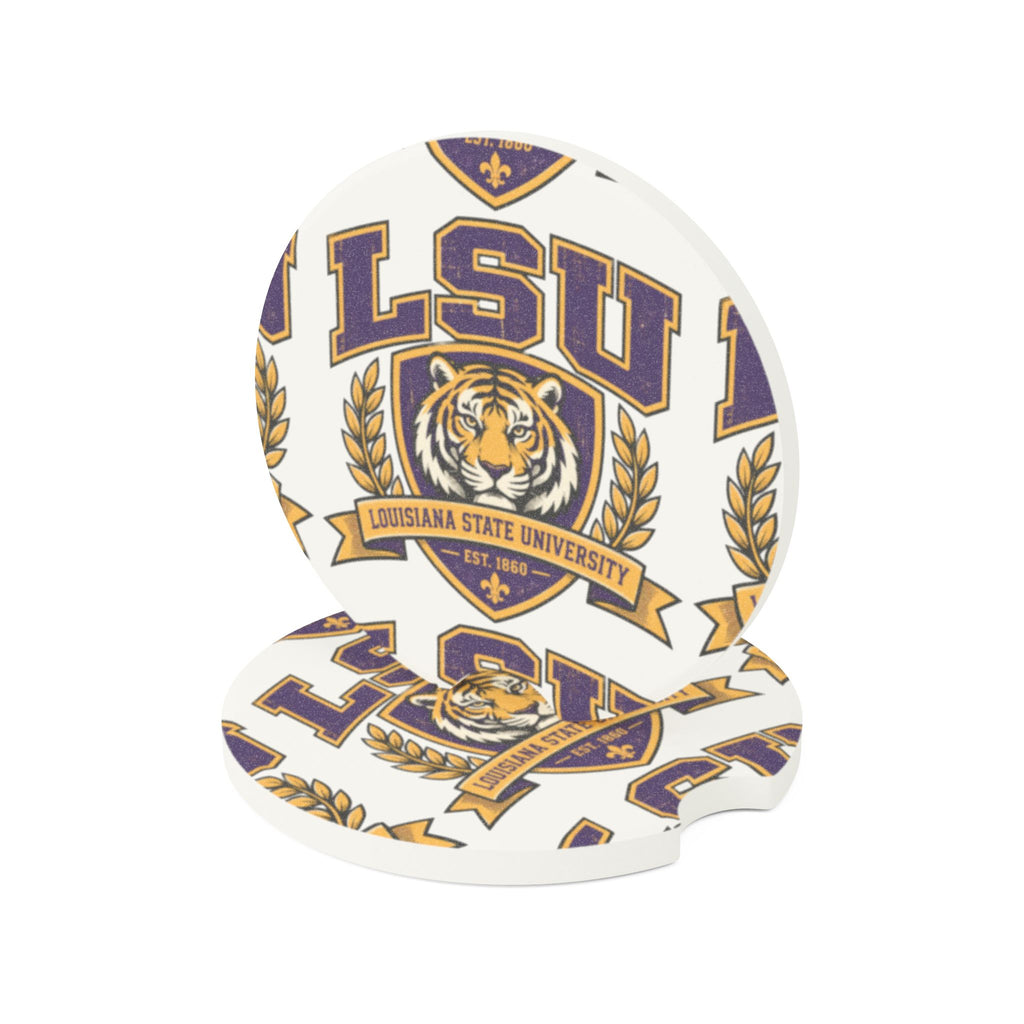 LSU Tigers Louisiana State University Soapstone Car Coaster