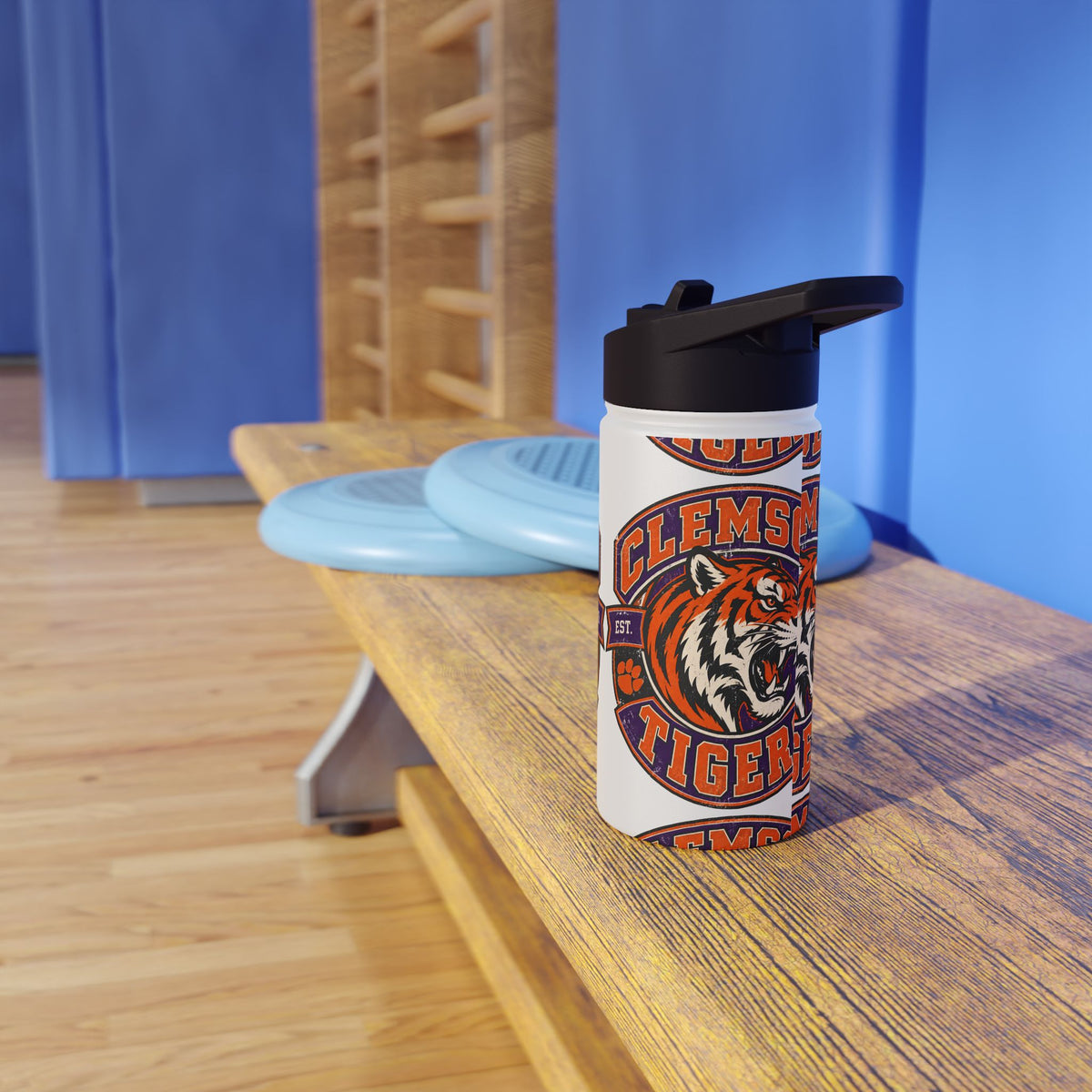 Clemson Tigers Stainless Steel Water Bottle