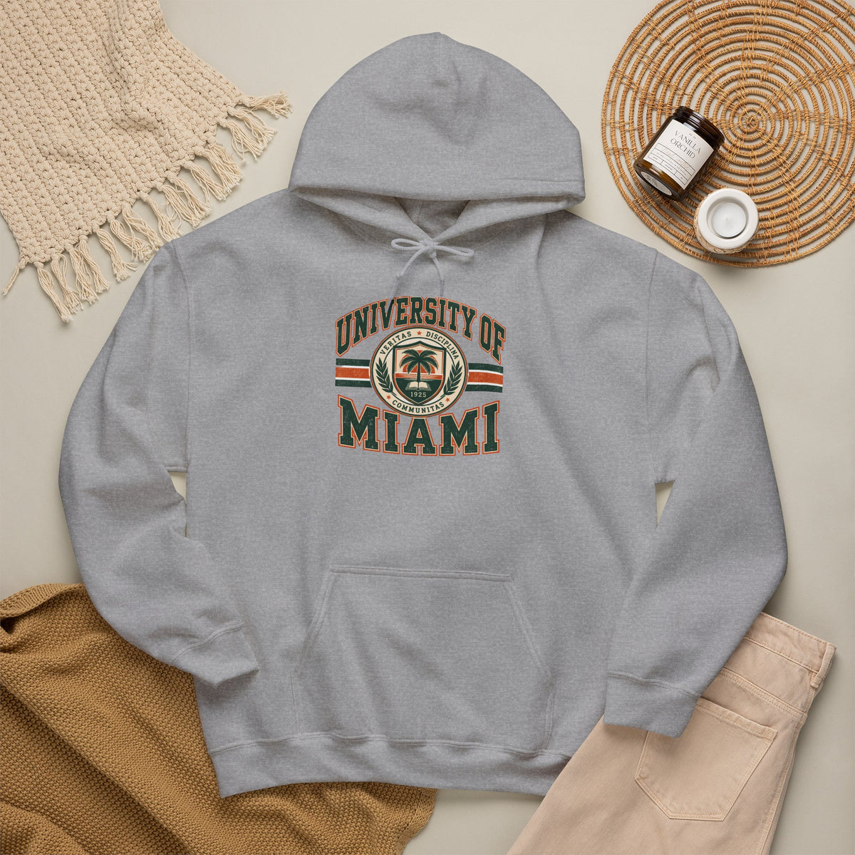 University of Miami College Logo Hoodie