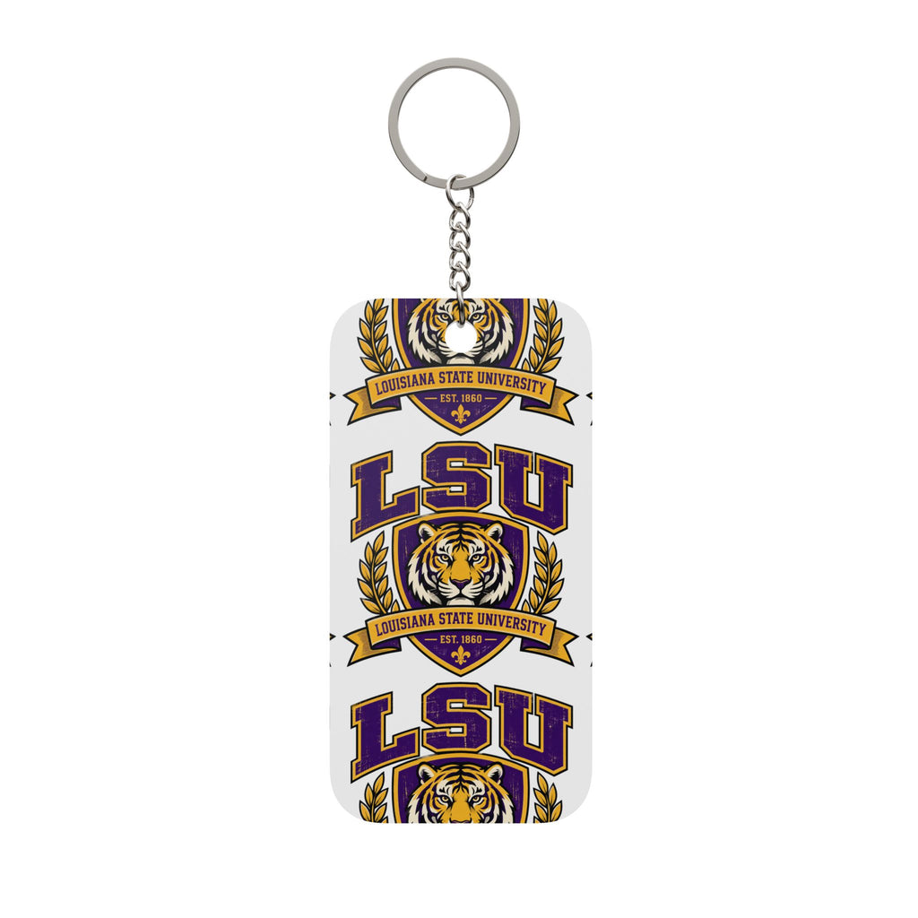 LSU Tigers Double-Sided Keychain Charm