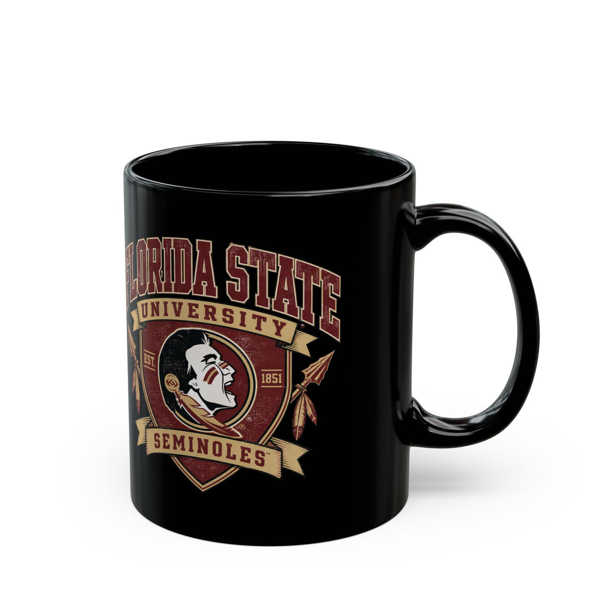 Florida State University Seminoles Black Mug