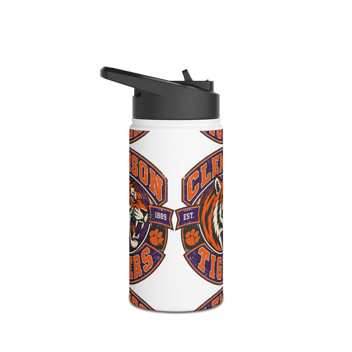 Clemson Tigers Stainless Steel Water Bottle