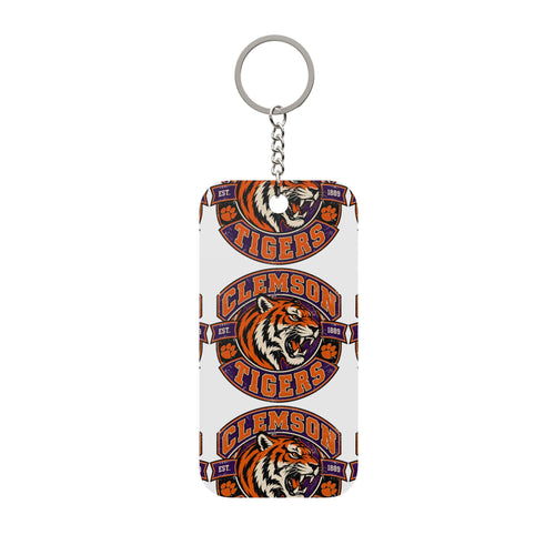 Clemson Tigers Logo Keychain Charm, Double-Sided